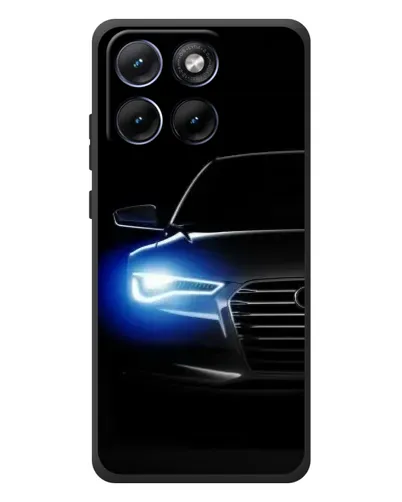Чохол для Motorola Edge 70 Fusion Plus з картинкою «Неоновий погляд Audi»