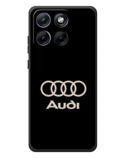 Чохол для Motorola Edge 70 Fusion Plus з картинкою «Audi — золотий логотип»