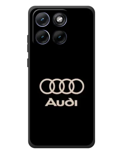 Чохол для Motorola Edge 70 Fusion Plus з картинкою «Audi — золотий логотип»