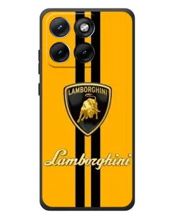 Чохол для Motorola Edge 70 Fusion Plus з картинкою «Lamborghini Stripe жовтий»
