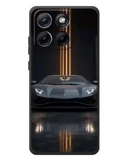 Чохол для Motorola Edge 70 Fusion Plus з картинкою «Lamborghini золоті лінії»