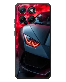 Чохол для Motorola Edge 70 Fusion Plus з картинкою «Lamborghini червоне сяйво»