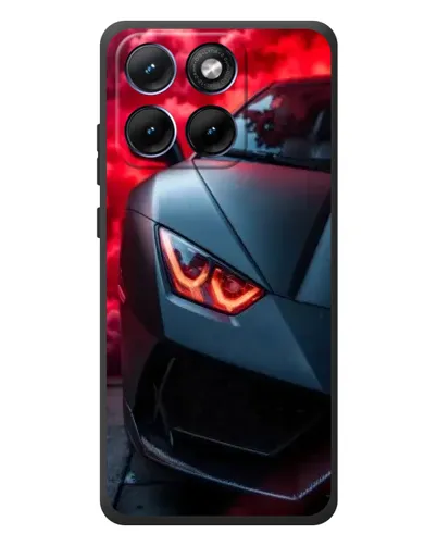 Чохол для Motorola Edge 70 Fusion Plus з картинкою «Lamborghini червоне сяйво»