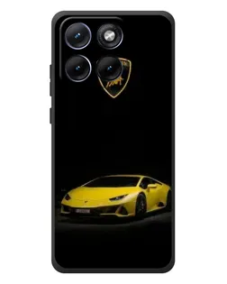 Чохол для Motorola Edge 70 Fusion Plus з картинкою «Lamborghini жовтий акцент»