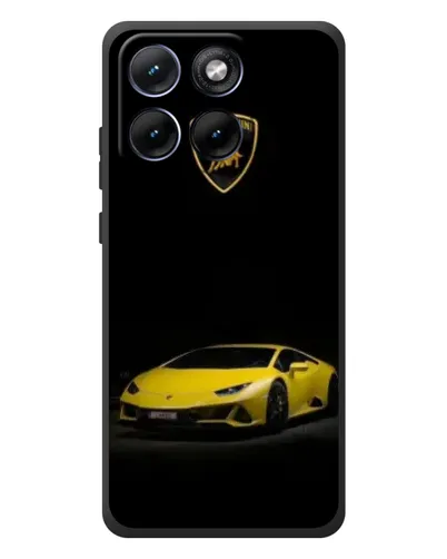 Чохол для Motorola Edge 70 Fusion Plus з картинкою «Lamborghini жовтий акцент»