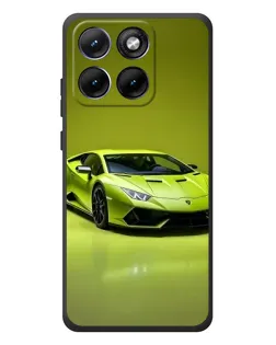 Чохол для Motorola Edge 70 Fusion Plus з картинкою «Салатовий Lamborghini Huracan»
