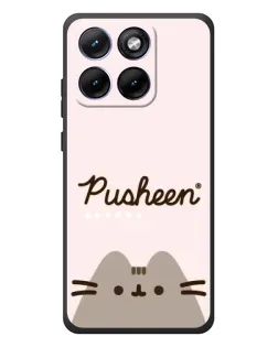 Чохол для Motorola Edge 70 Fusion Plus з картинкою «Pusheen логотип»