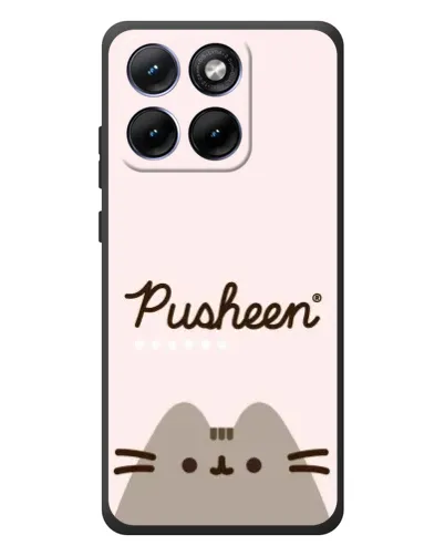 Чохол для Motorola Edge 70 Fusion Plus з картинкою «Pusheen логотип»