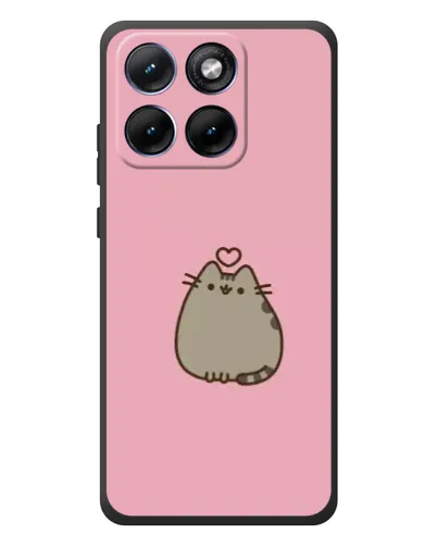 Чохол для Motorola Edge 70 Fusion Plus з картинкою «Pusheen серце»
