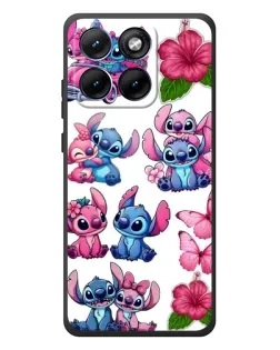 Чохол для Motorola Edge 70 Fusion Plus з картинкою «Стікери Stitch та Angel»