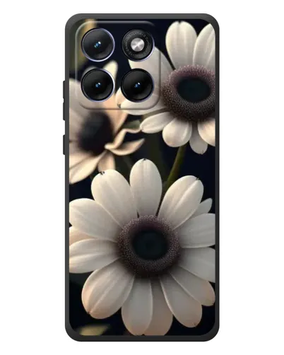 Чохол для Motorola Edge 70 Fusion Plus з картинкою «Білі маргаритки макро»