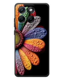 Чохол для Motorola Edge 70 Fusion Plus з картинкою «Райдужна квітка»