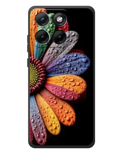 Чохол для Motorola Edge 70 Fusion Plus з картинкою «Райдужна квітка»