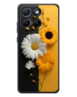 Чохол для Motorola Edge 70 Fusion Plus з картинкою «Соняшник та ромашка»