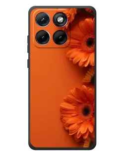 Чохол для Motorola Edge 70 Fusion Plus з картинкою «Помаранчеві гербери»