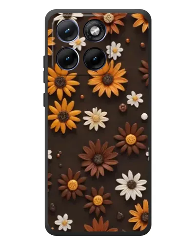 Чохол для Motorola Edge 70 Fusion Plus з картинкою «Візерунок з маленьких соняшників»