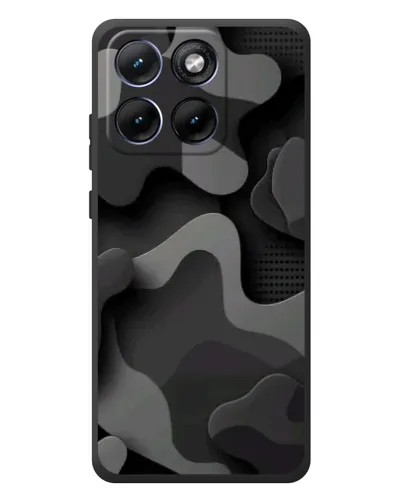 Чохол для Motorola Edge 70 Fusion Plus з картинкою «Темний абстрактний камуфляж»