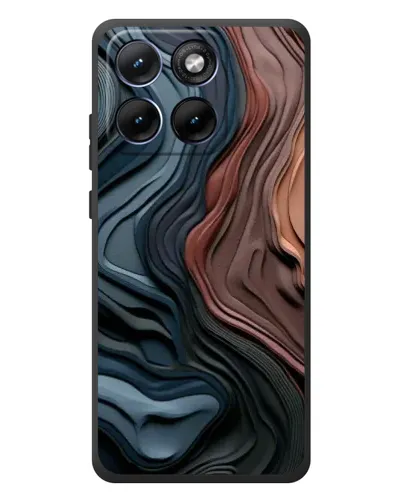 Чохол для Motorola Edge 70 Fusion Plus з картинкою «Кольорові хвилі каньйону»
