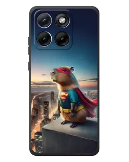 Чехол для Motorola Edge 70 Fusion Plus с картинкой «Капи-мен супергерой»