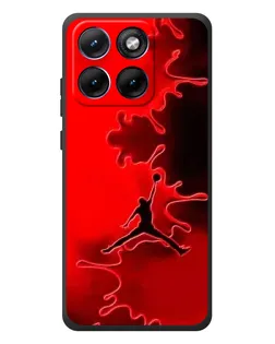 Чехол для Motorola Edge 70 Fusion с картинкой «Jordan Red Smoke»