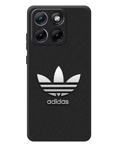 Чохол для Motorola Edge 70 Fusion з картинкою «Adidas Карбонова текстура»