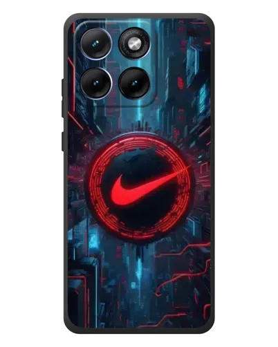 Чохол для Motorola Edge 70 Fusion з картинкою «Техногенний стиль Nike»