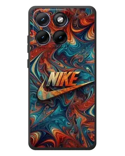Чохол для Motorola Edge 70 Fusion з картинкою «Nike в абстракції»
