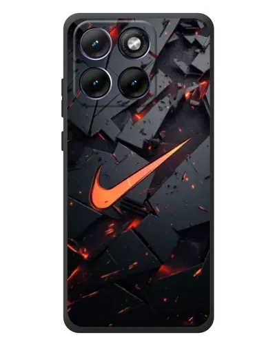 Чохол для Motorola Edge 70 Fusion з картинкою «Nike — ефект розломів»