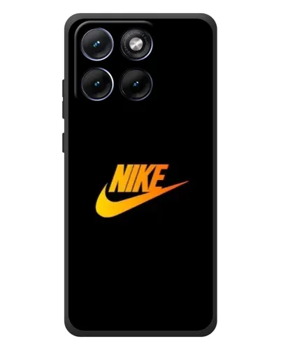 Чохол для Motorola Edge 70 Fusion з картинкою «Золотий логотип Nike»