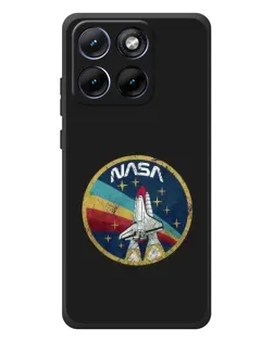 Чехол для Motorola Edge 70 Fusion с картинкой «NASA — эмблема миссии»