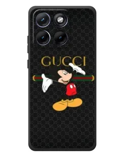 Чехол для Motorola Edge 70 Fusion с картинкой «Микки Маус Gucci»
