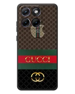 Чехол для Motorola Edge 70 Fusion с картинкой «Gucci — брендированный десерт»