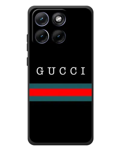 Чехол для Motorola Edge 70 Fusion с картинкой «Gucci — красный пояс»