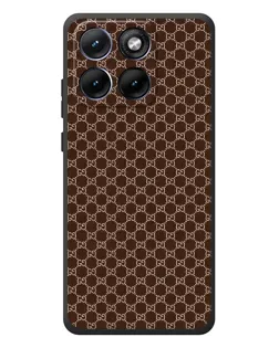 Чохол для Motorola Edge 70 Fusion з картинкою «Gucci — шоколадна сітка» Чохол для Motorola Edge 70 Fusion з картинкою «Gucci — шоколадна сітка»