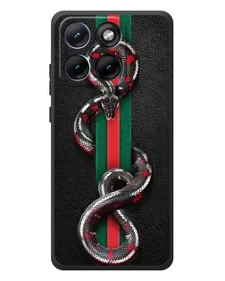Чохол для Motorola Edge 70 Fusion з картинкою «Gucci — змія на смузі» Чохол для Motorola Edge 70 Fusion з картинкою «Gucci — змія на смузі»