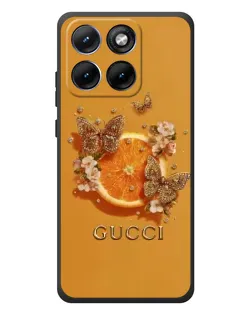 Чохол для Motorola Edge 70 Fusion з картинкою «Gucci — золоті метелики» Чохол для Motorola Edge 70 Fusion з картинкою «Gucci — золоті метелики»
