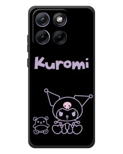 Чехол для Motorola Edge 70 Fusion с картинкой «Kuromi — черный минимализм» Чехол для Motorola Edge 70 Fusion с картинкой «Kuromi — черный минимализм»