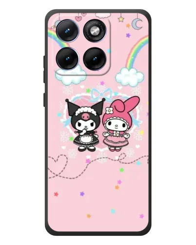 Чехол для Motorola Edge 70 Fusion с картинкой «My Melody и Kuromi» Чехол для Motorola Edge 70 Fusion с картинкой «My Melody и Kuromi»