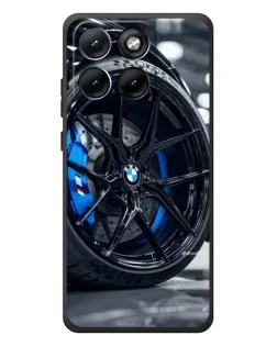 Чехол для Motorola Edge 70 Fusion с картинкой «Колесо BMW вблизи»