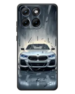Чехол для Motorola Edge 70 Fusion с картинкой «BMW в свете фар»
