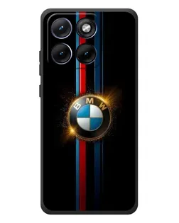 Чехол для Motorola Edge 70 Fusion с картинкой «BMW M-Power неон»