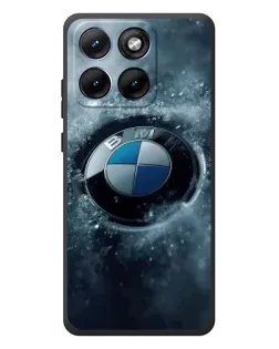Чехол для Motorola Edge 70 Fusion с картинкой «Логотип BMW — лед»