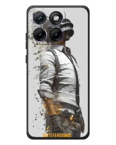 Чехол для Motorola Edge 70 Fusion с картинкой «PUBG — боец в пыли»