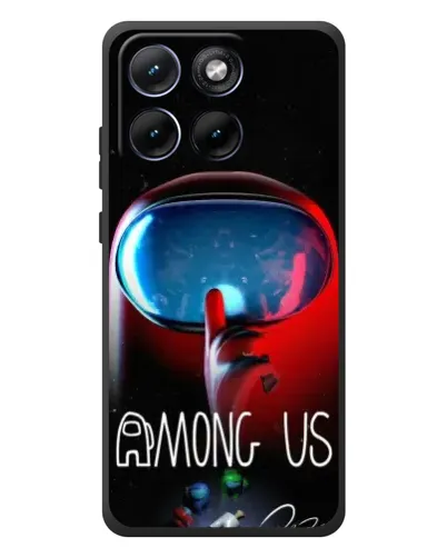 Чехол для Motorola Edge 70 Fusion с картинкой «Красный импостер — макро» Чехол для Motorola Edge 70 Fusion с картинкой «Красный импостер — макро»