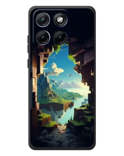 Чехол для Motorola Edge 70 Fusion с картинкой «Вид из пещеры»