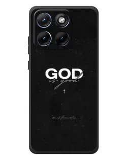 Чехол для Motorola Edge 70 Fusion с картинкой «GOD — Бог над всем»