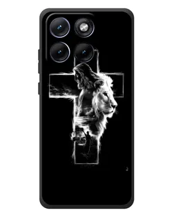 Чехол для Motorola Edge 70 Fusion с картинкой «Сияющий крест Jesus»