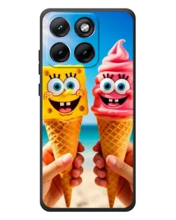 Чохол для Motorola Edge 70 Fusion з картинкою «Спанч Боб морозиво»
