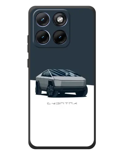 Чехол для Motorola Edge 70 Fusion с картинкой «Серебристый Cybertruck Tesla» Чехол для Motorola Edge 70 Fusion с картинкой «Серебристый Cybertruck Tesla»