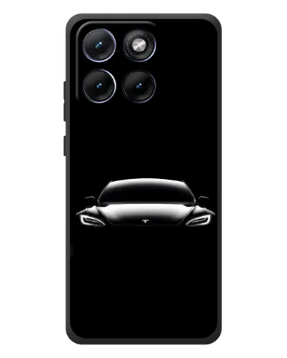 Чехол для Motorola Edge 70 Fusion с картинкой «Фары Tesla Night» Чехол для Motorola Edge 70 Fusion с картинкой «Фары Tesla Night»